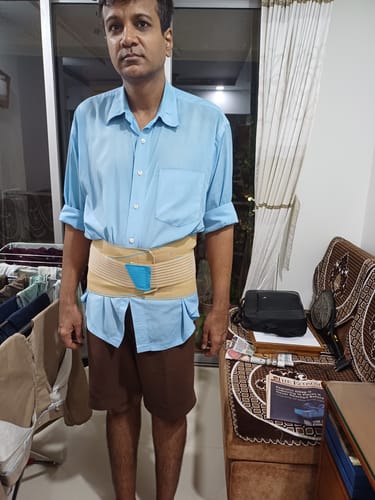 Customer photo review of Sacro Lumbar Belt (Mild Support) | Provides Support to Lower Back | Corrects Posture & Relieves Back Pain (Beige)