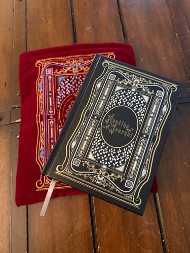 Customer photo review of Literati Book Sleeve - Crimson Red