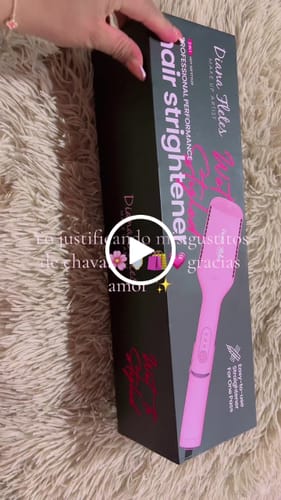 Customer video review of Plancha 2 En 1 Diana Fletes Para Cabello Húmedo y Seco TiTanium Galvanizado