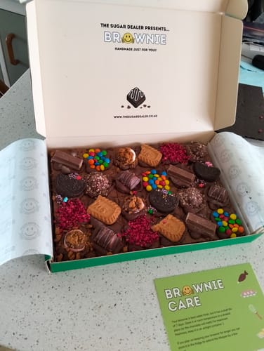 Customer photo review of Mega mixed assortment chocolate brownie