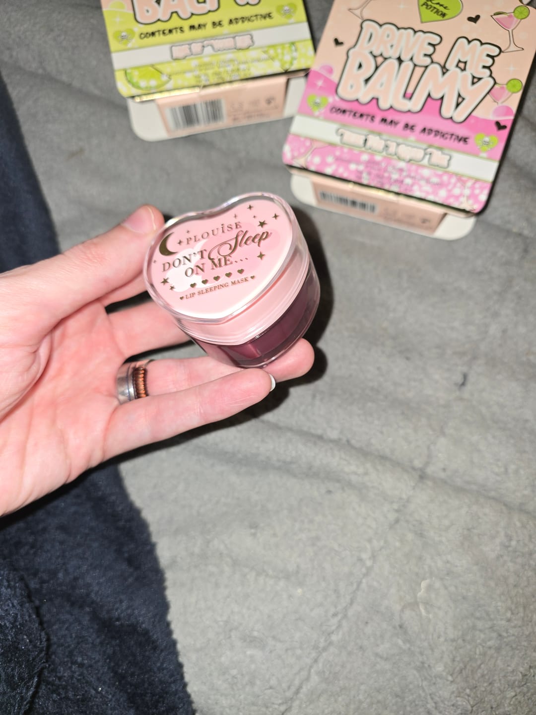 Customer photo review of P. Louise Lip Sleeping Mask