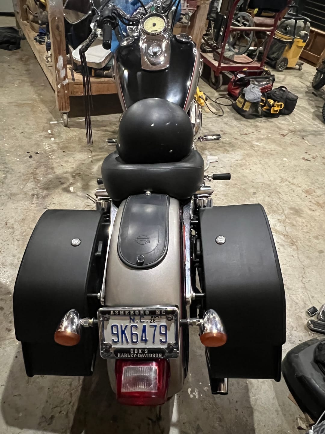 Customer photo review of Viking Turn Signal Relocation Kit For Harley Davidson Dyna