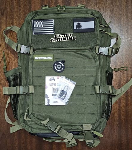 Customer photo review of Mochila Táctica V2 45L Verde
