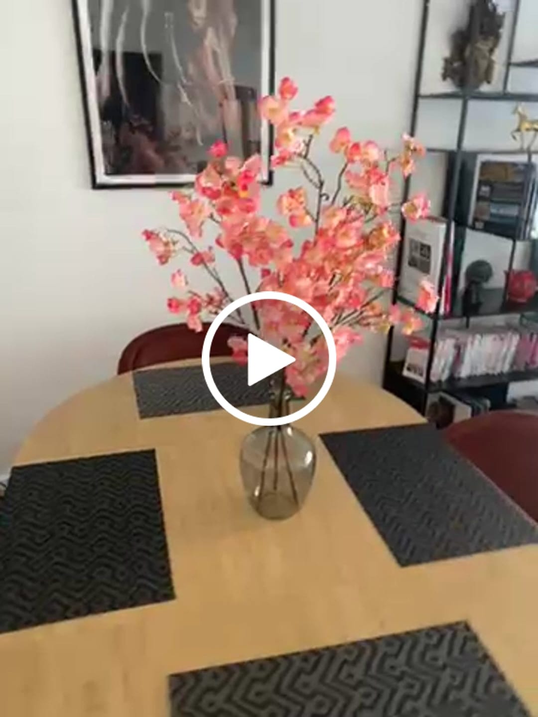 Customer video review of Fleur de Sakura - Fuchsia rose (3 tiges)