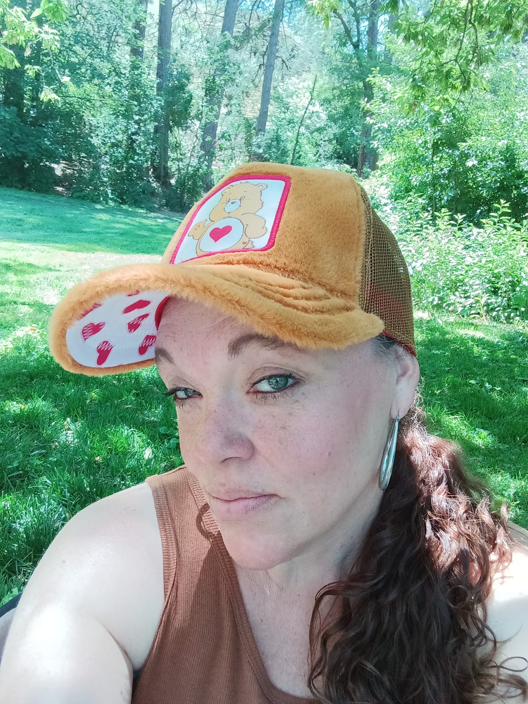 Customer photo review of OVERLORD X Care Bears:  Tender Heart Bear Trucker Cap