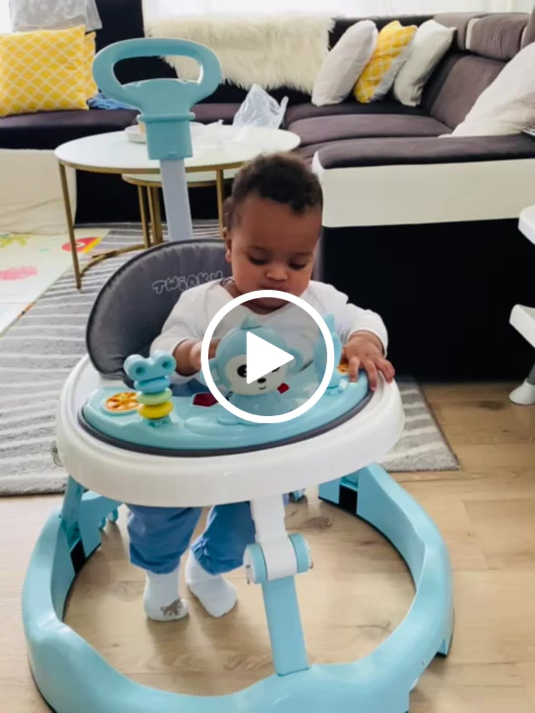 Customer video review of Twinky Loopstoel Baby - Blauw