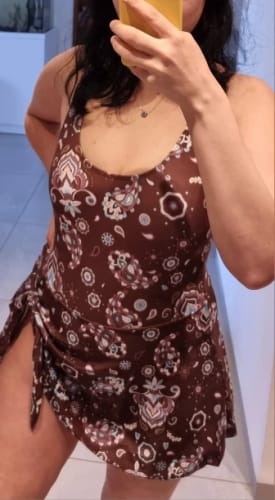 Customer photo review of Robe Maillot de Bain Motif Bandana