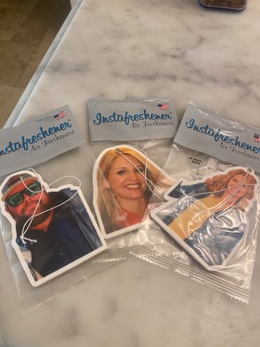 Customer photo review of Custom Shape Air Freshener - 3-Pack Mix & Match