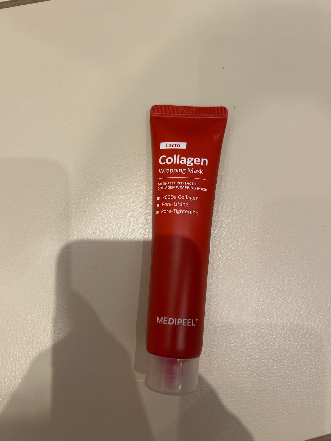 Customer photo review of Maska-plēve poru sašaurināšanai ar kolagēnu Medi-Peel Red Lacto Collagen Wrapping Mask