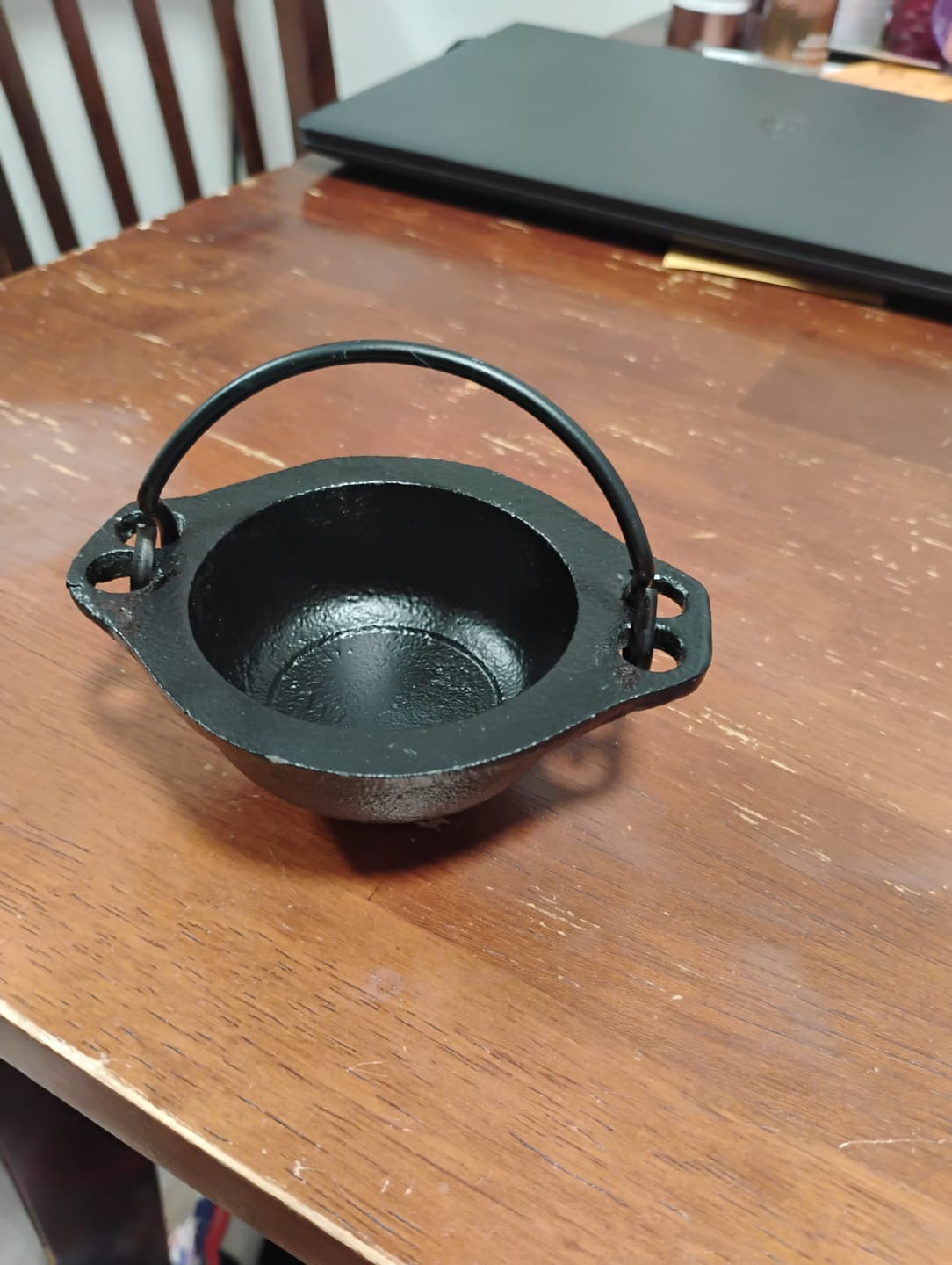 Customer photo review of Cast Iron Cauldron – Where Rituals Spark to Life