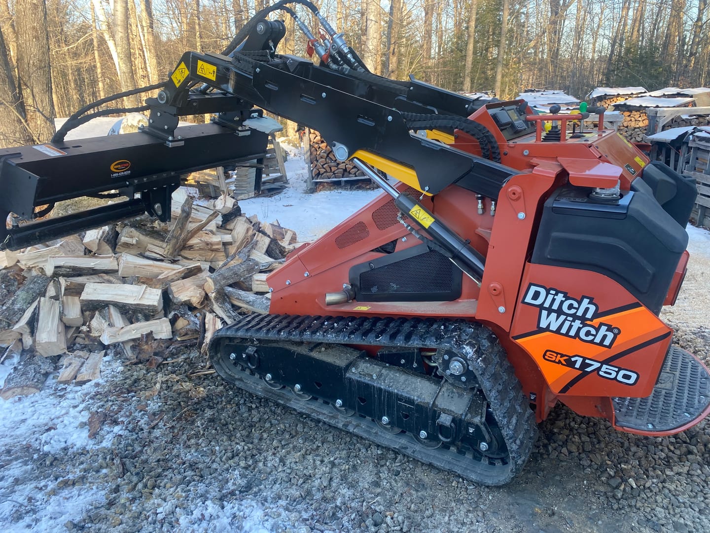 Customer photo review of The Quick Split Mini - Mini Skid Steer Log Splitter
