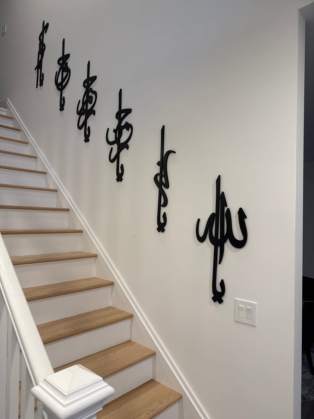 Customer photo review of 99 Names of Ya Allah (SWT) Wooden Acrylic Islamic Wall Art