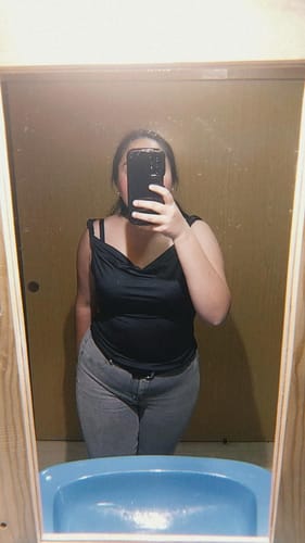 Customer photo review of TOP AMIE NEGRO