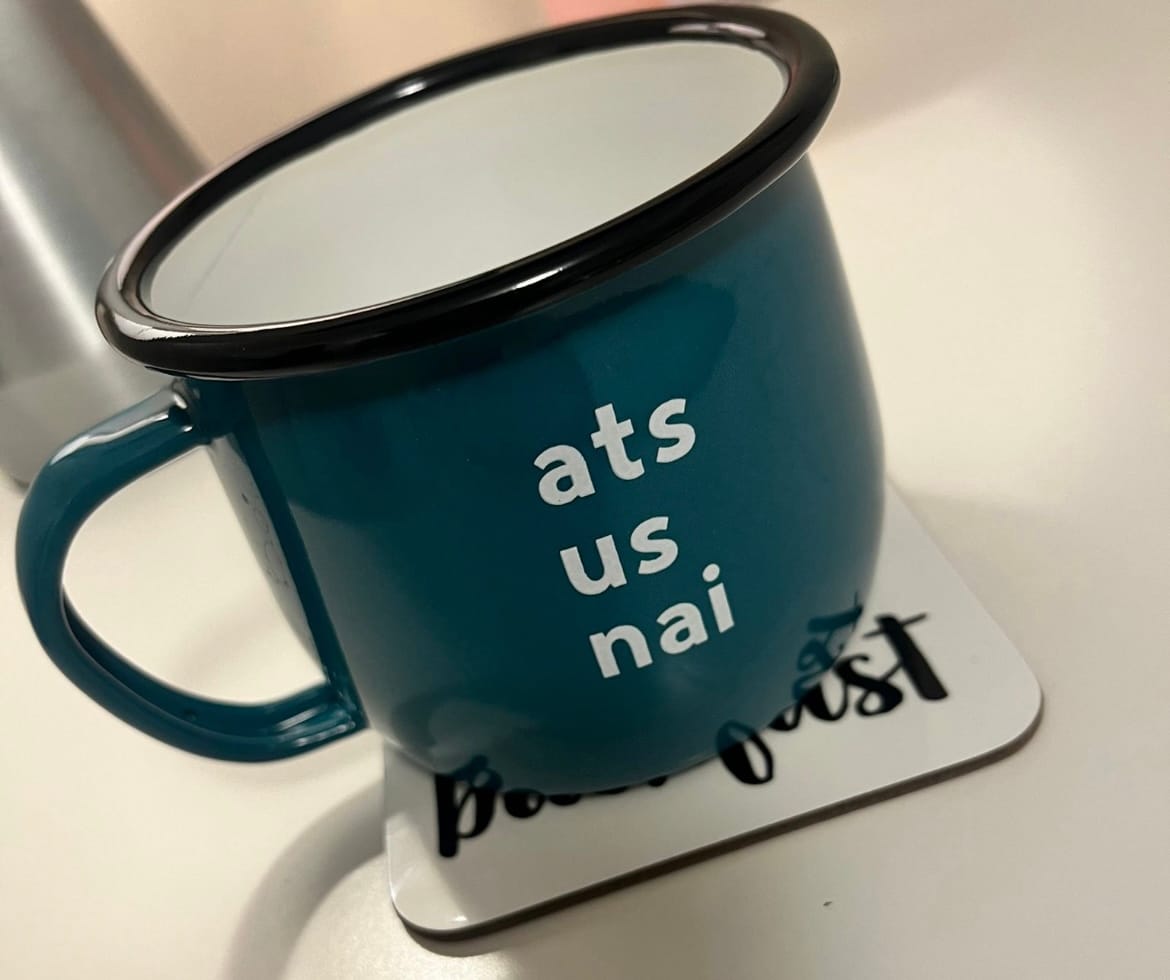 Customer photo review of Ats Us Nai Enamel Mug