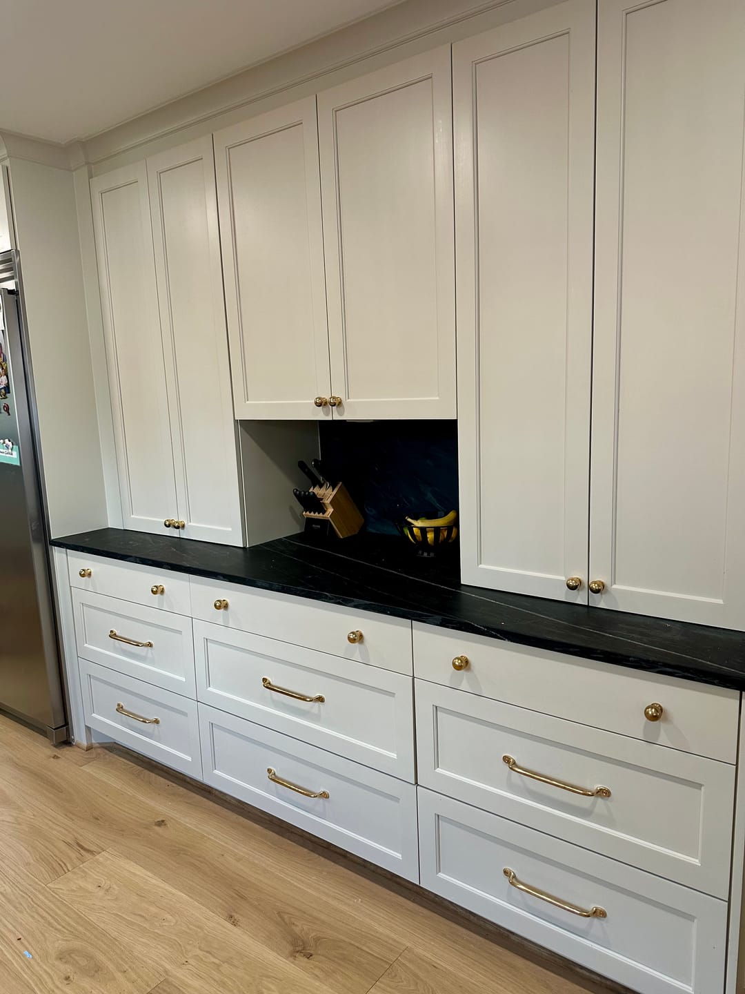 Customer photo review of Brass Ball Knob - Unlacquered Polished Brass