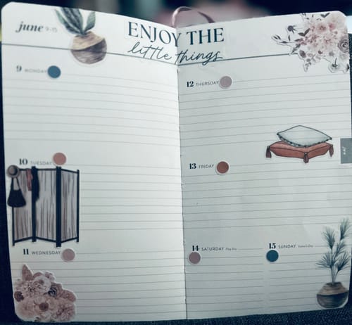Customer photo review of Boho Spring Sticker Book