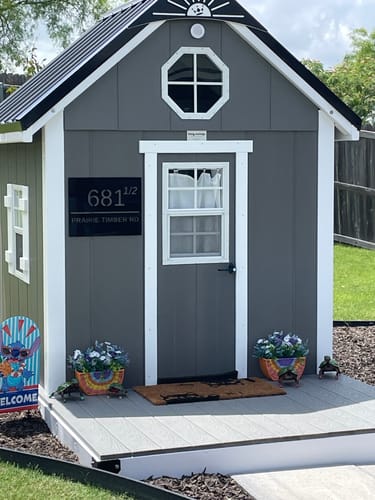 Customer photo review of House Address Sign - Metal Wall Art