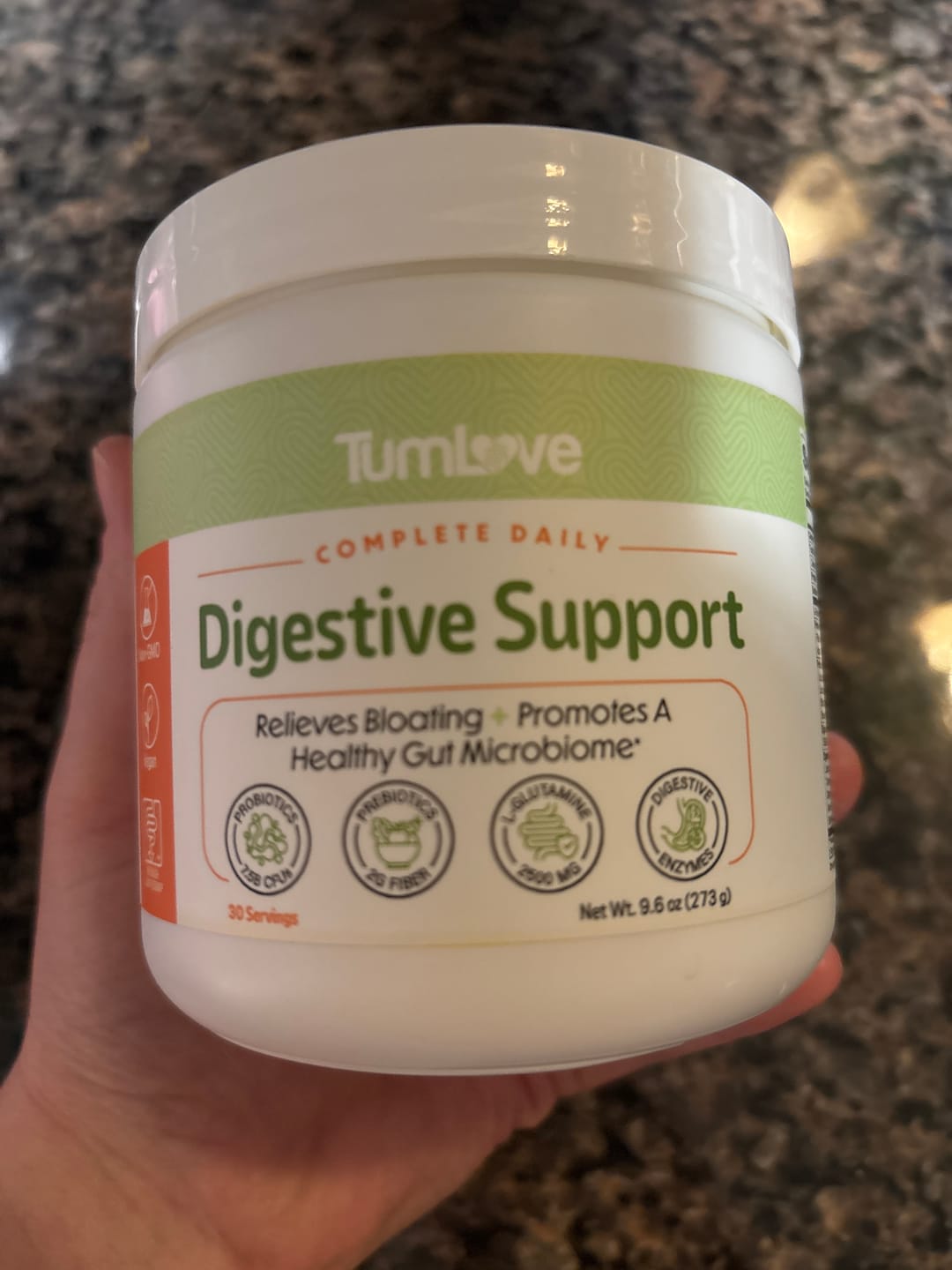 Customer photo review of Daily Digestive Support Powder