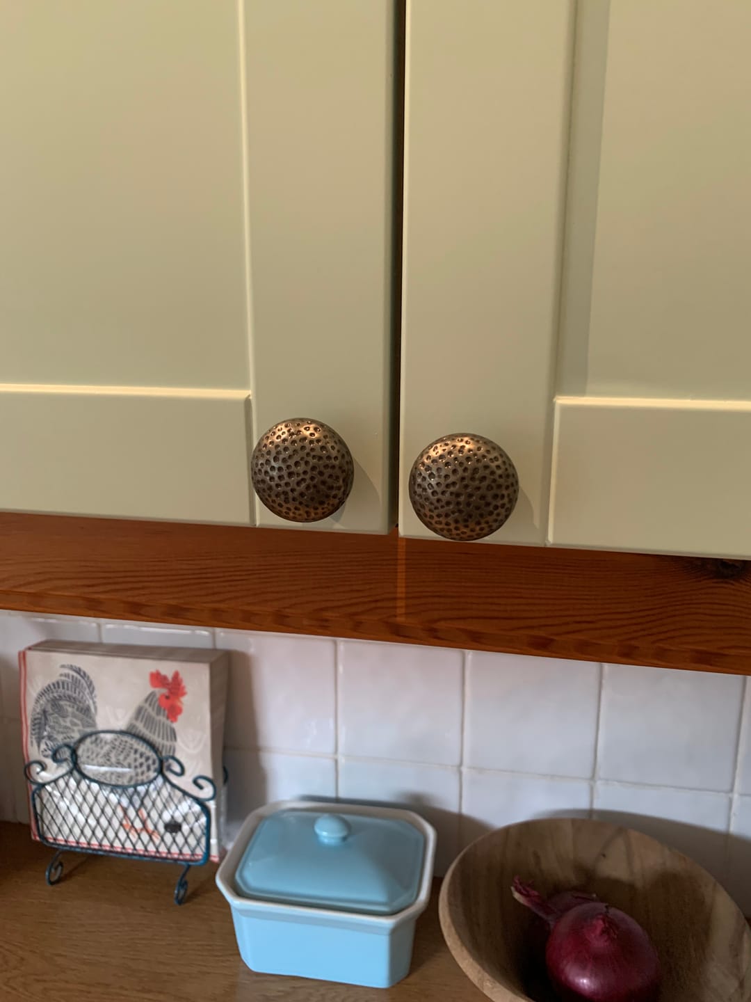 Customer photo review of Warwick Mottled Cast Iron Cupboard Knob