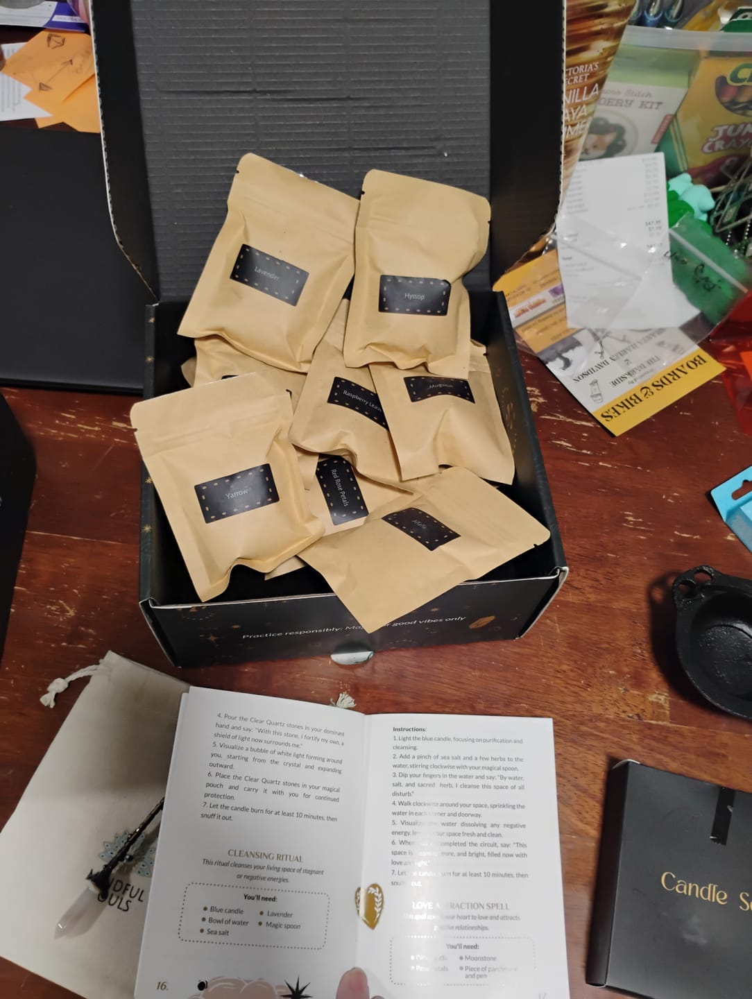 Customer photo review of Witchcraft Starter Kit + FREE Tarot Card Deck