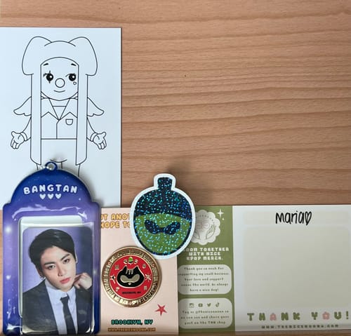 Customer photo review of (PREORDER) Nut Another 2025 Hope Tour Enamel Pins