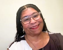Customer photo review of Kora - Pre Bleached Human Hair Lace Lightweight Knotless Swiss HD Lace Box Braided Wig 100 Strands