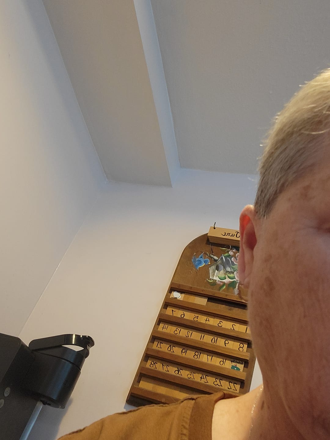 Customer photo review of Solitaire Huggie Bezel Moissanite Hoop Earrings In Sterling Silver