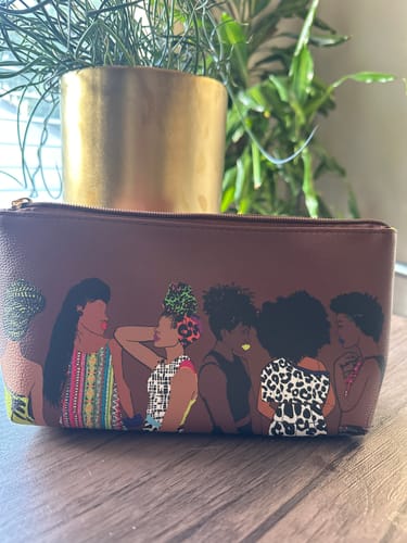 Customer photo review of Squad Espresso Brown Cosmetic Bag