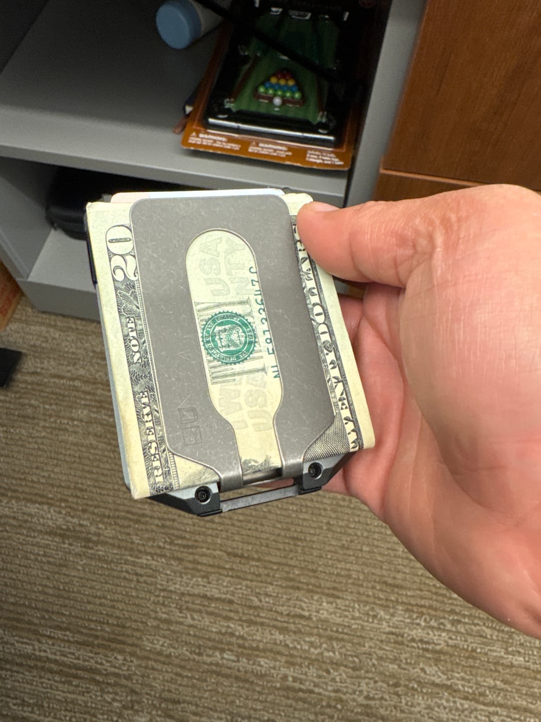 Customer photo review of M4 MAVERICK™ RAIL WALLET with TITANIUM CLIP