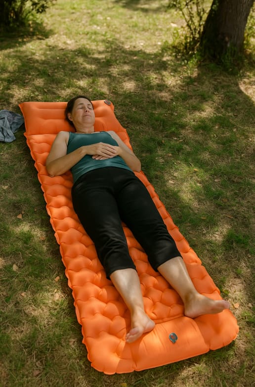 Customer photo review of Ultraleichte Isomatte – für Winterabenteuer mit Komfort für kalte Nächte