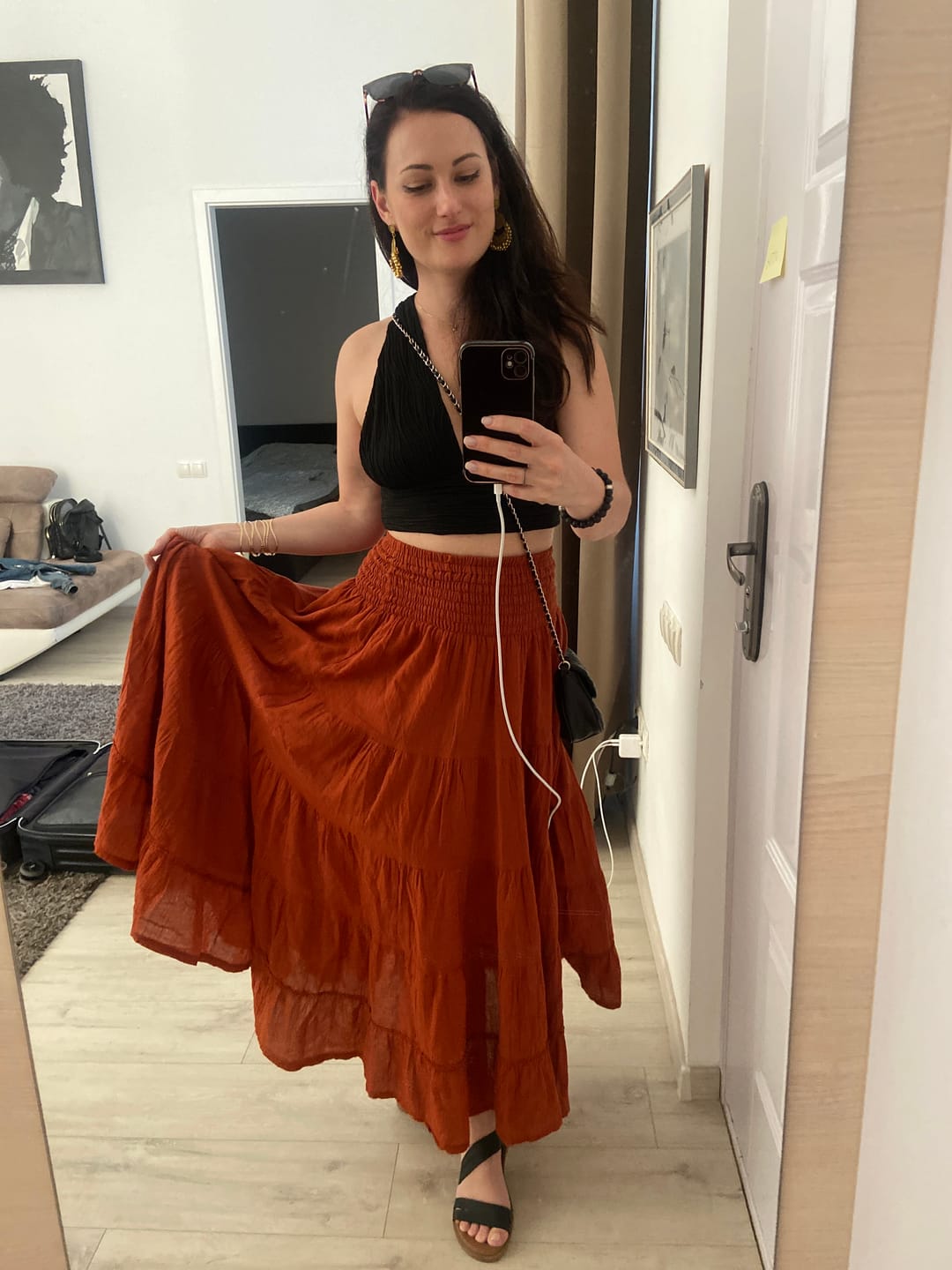 Customer photo review of Maxi Skirt Moana Rust