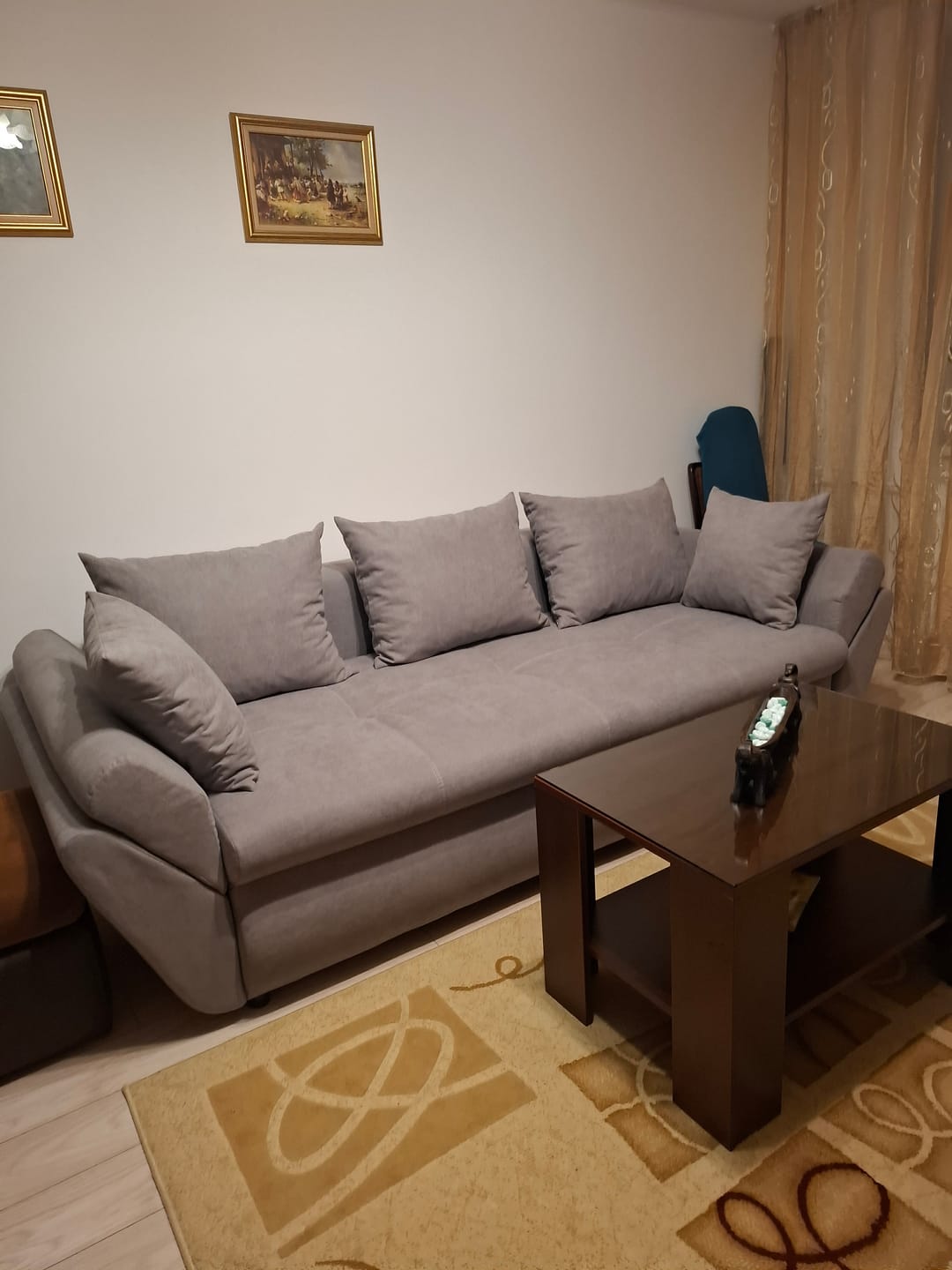 Customer photo review of Canapea extensibilă dumonde cu ladă de depozitare si sezut confortabil din spuma HR, Loana New Grey 250x100 cm