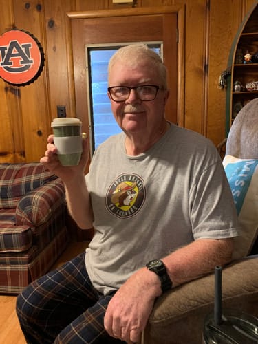 Customer photo review of Emerald Cup 12oz (Includes Lid & Band)