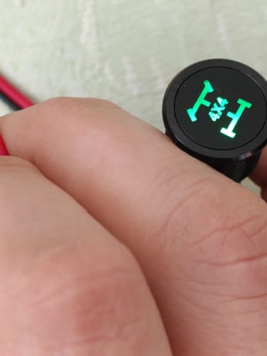 Customer photo review of 16mm Waterproof Lamp FILM 12V LED Car Boat LED Warning Dashboard Signal Lights Instrument Pilot light