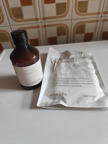 Customer photo review of Kit Vetri: Panno + Sapone Neutro