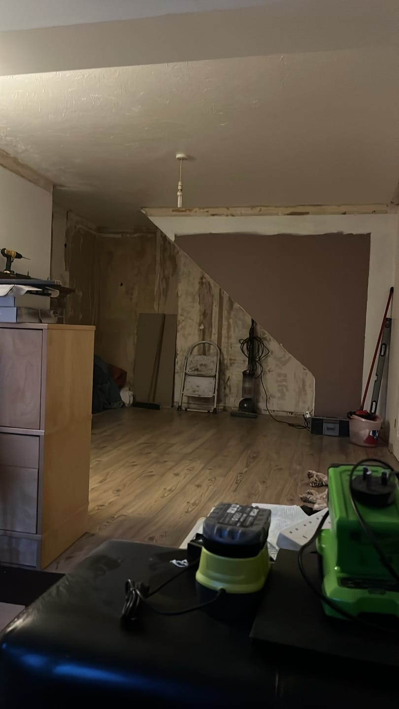 Customer photo review of Wooden Wall Panel | Walnut | Premium 3-sided Wood Veneer