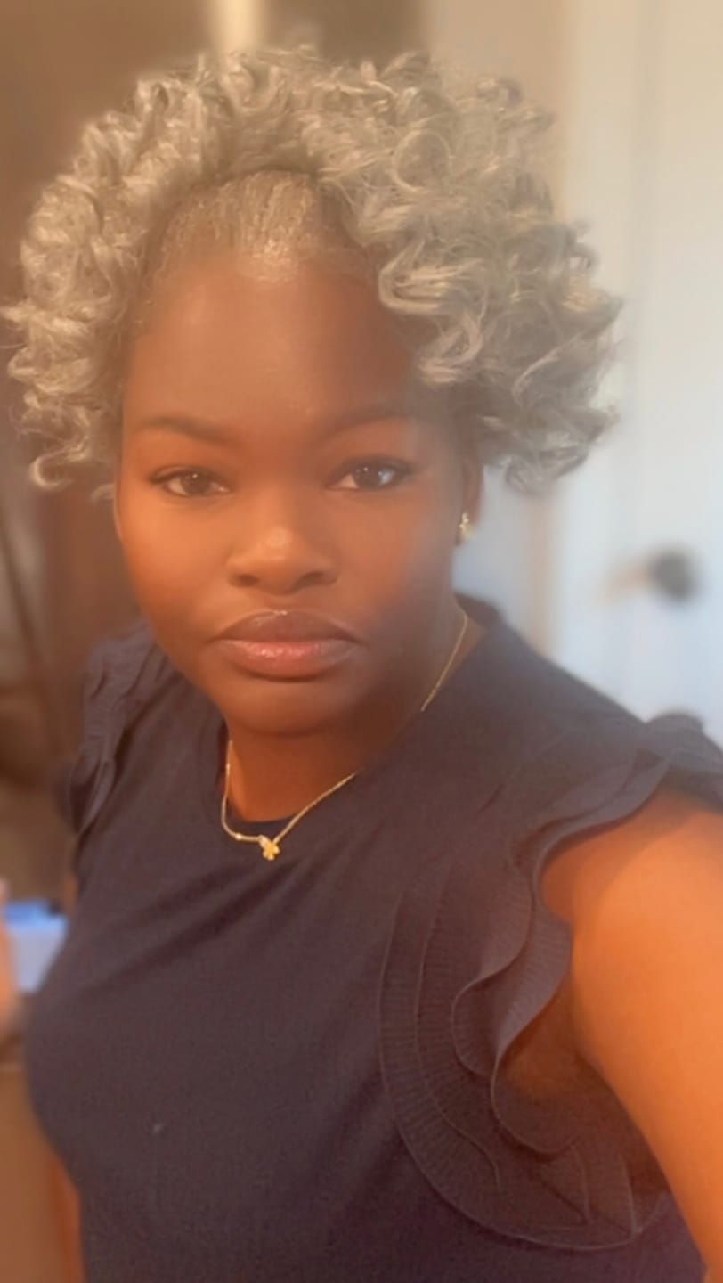 Customer photo review of Shake N Go Natural Me Drawstring Ponytail - NATURAL DEEP CURL