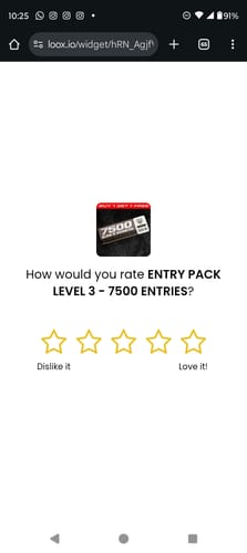 Customer photo review of ENTRY PACK LEVEL 3 - 7500 ENTRIES