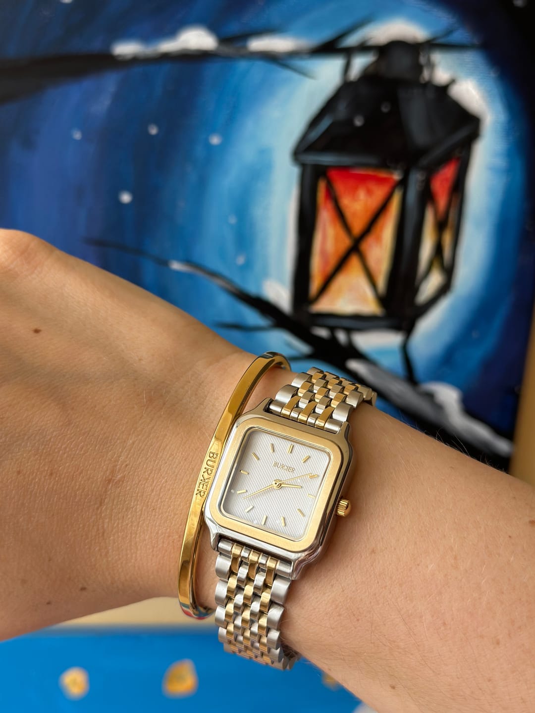 Customer photo review of Macy Black Gold Silver