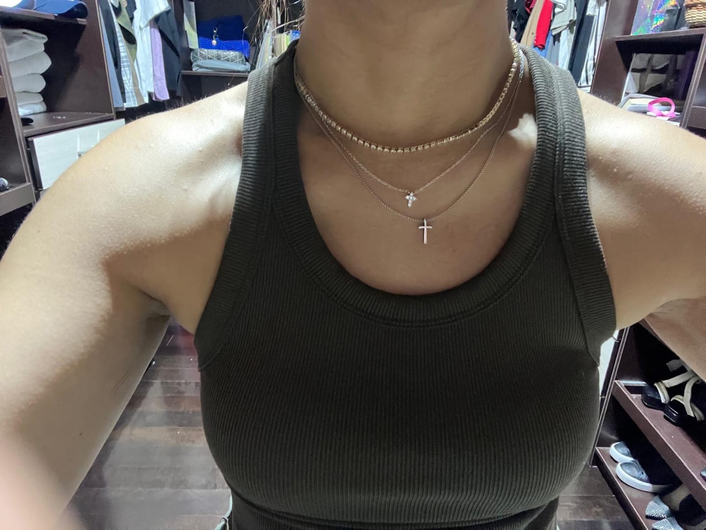 Customer photo review of Collar Con Cruz Zirconias