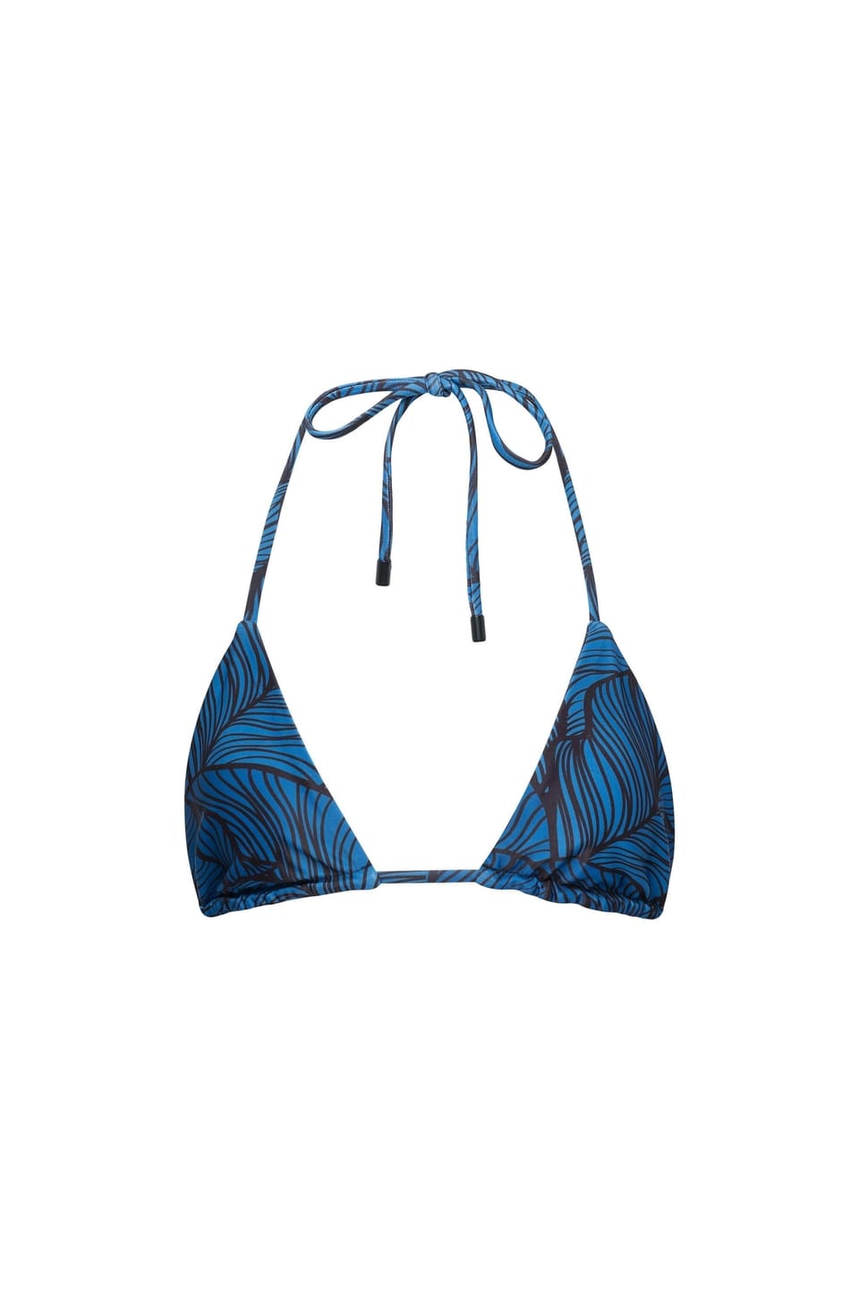 Customer photo review of Waikiki Triangle String Bikini Top Blue Leaf