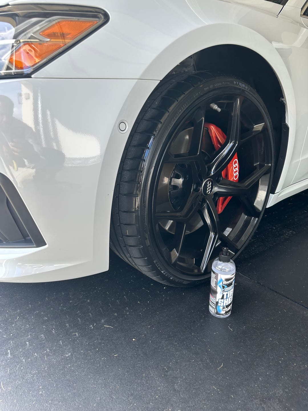 Customer photo review of Barrett's Automotive Magic Tire Sheen