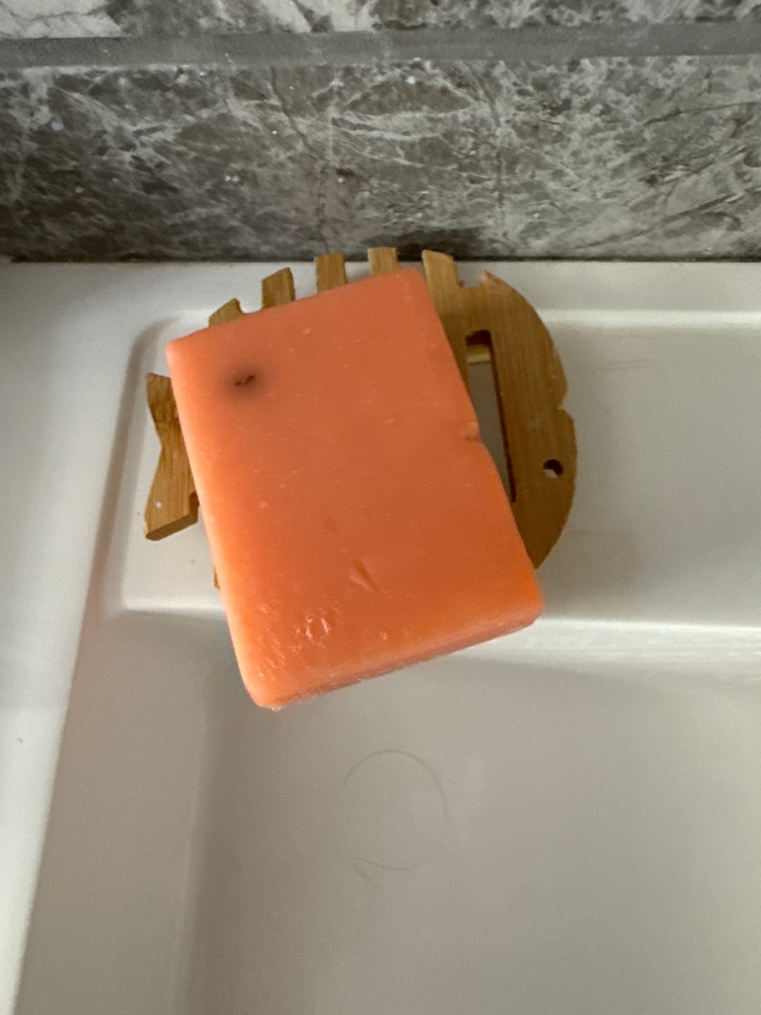 Customer photo review of Wooden Soap Dish - Fish