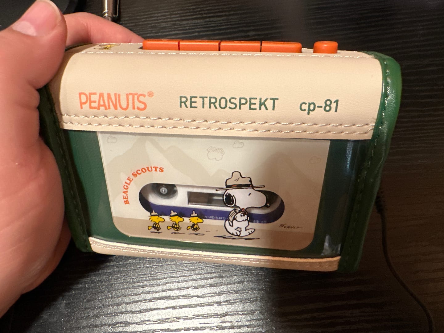 Customer photo review of Peanuts Beagle Scouts Retrospekt CP-81 Case