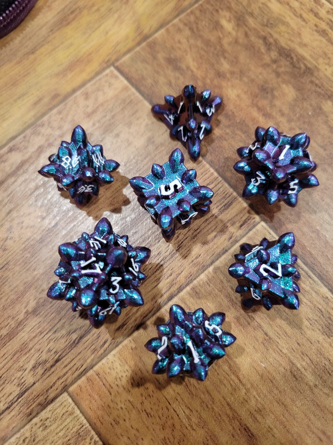 Customer photo review of Asteroid Fields Metal Dice Set - Juno 'PRE-ORDER | SPRING EVENT DEAL'