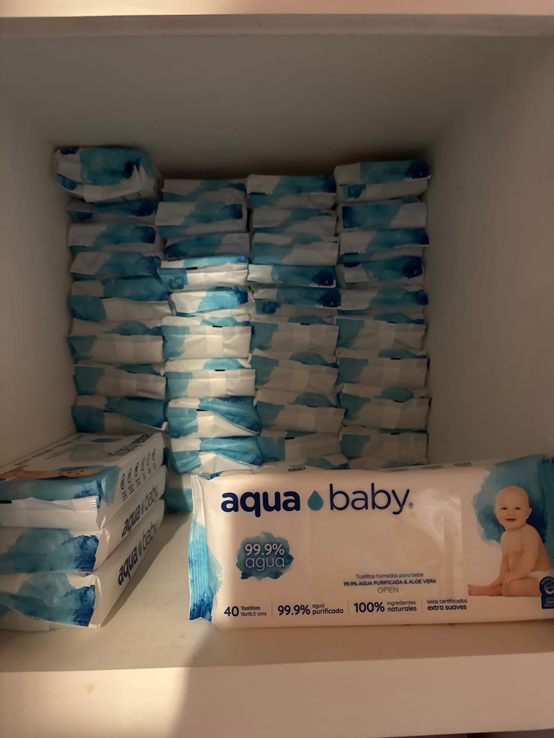 Customer photo review of Aqua Baby Biodegradables 36 Bolsas de 60 Toallitas Húmedas