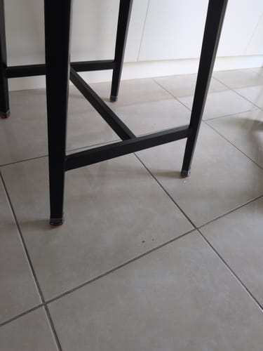 Customer photo review of Groovy Flex Silicone Felt Chair Leg Protectors | Stretchy Edition
