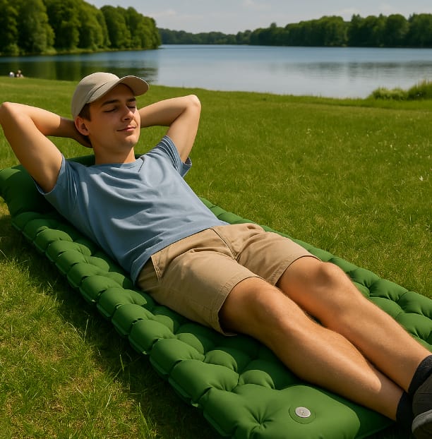 Customer photo review of Ultraleichte Isomatte – für Winterabenteuer mit Komfort für kalte Nächte