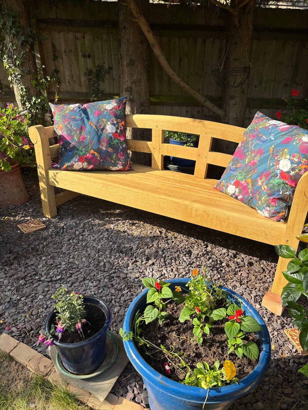 Customer photo review of Outdoor Garden Waterproof Cushion - Manor House Garden