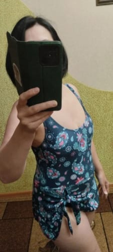 Customer photo review of Robe Maillot de Bain Motif Bandana